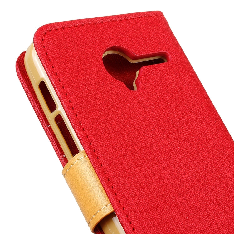 Denim Texture Horizontal Flip Solid Color Leather Case with Holder & Card Slots & Wallet for Vodafone Smart Speed 6