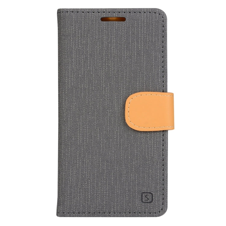 Denim Texture Horizontal Flip Solid Color Leather Case with Holder & Card Slots & Wallet for Vodafone Smart Prime 6
