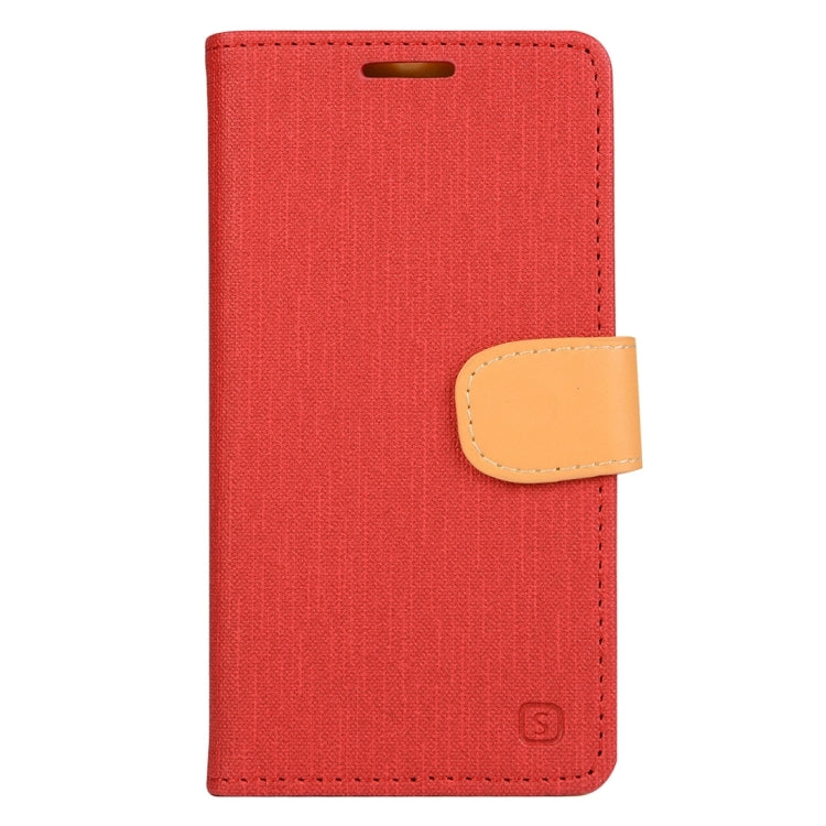 Denim Texture Horizontal Flip Solid Color Leather Case with Holder & Card Slots & Wallet for Vodafone Smart Prime 6