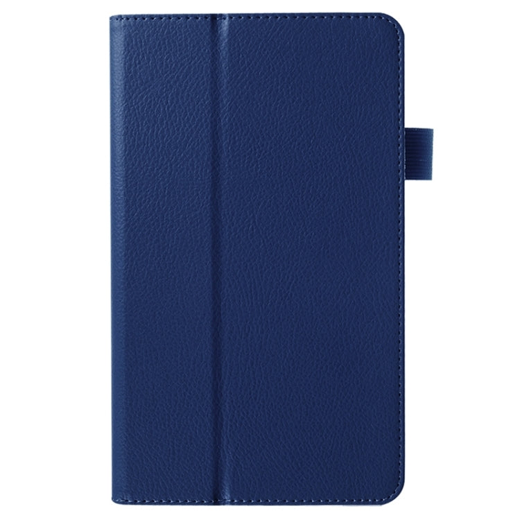 Litchi Texture Solid Color Leather Case with Holder for Huawei MediaPad M1 / S8-301W