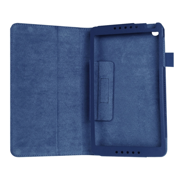 Litchi Texture Solid Color Leather Case with Holder for Huawei MediaPad M1 / S8-301W