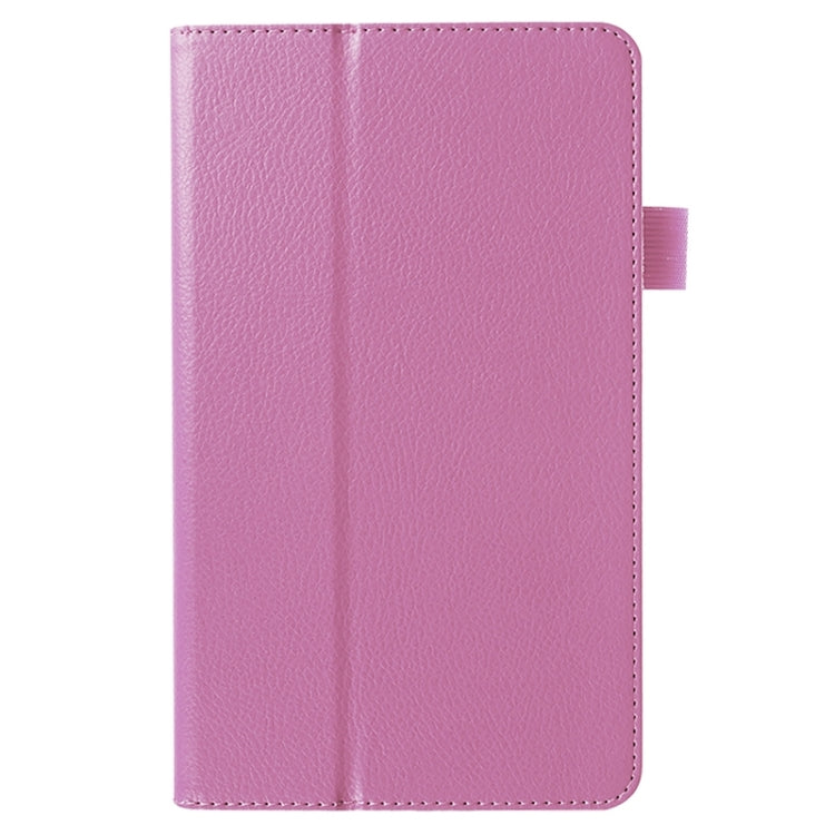 Litchi Texture Solid Color Leather Case with Holder for Huawei MediaPad M1 / S8-301W