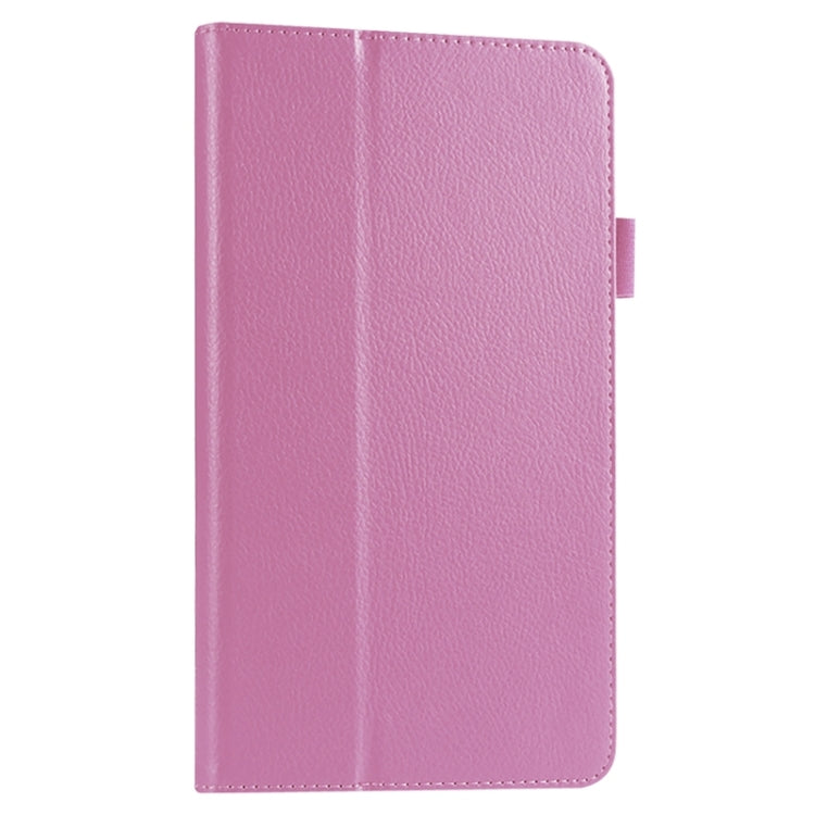 Litchi Texture Solid Color Leather Case with Holder for Huawei MediaPad M1 / S8-301W