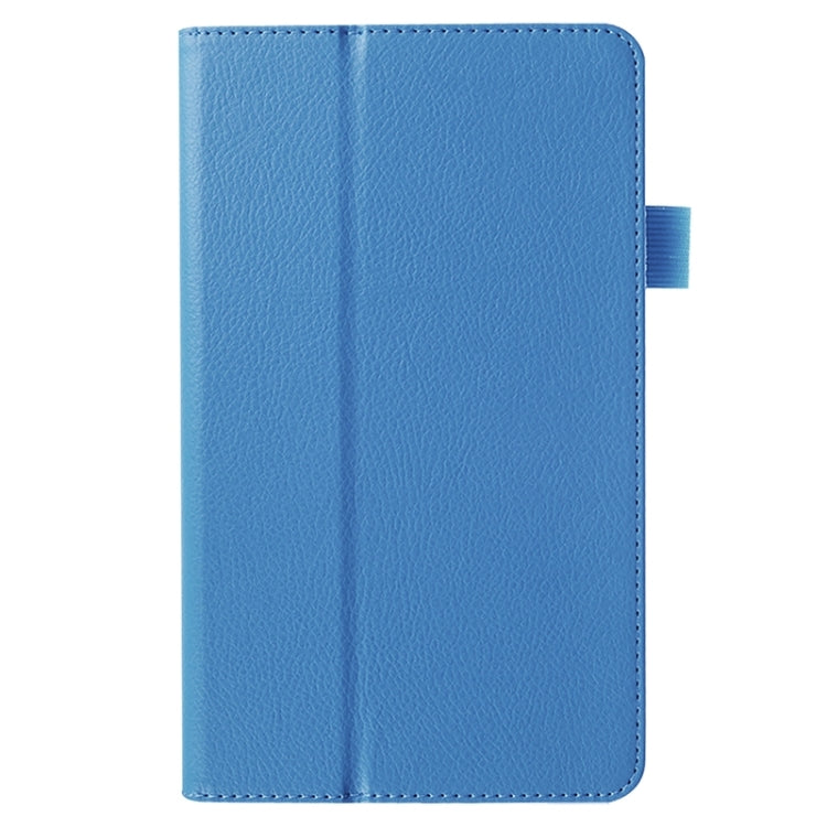 Litchi Texture Solid Color Leather Case with Holder for Huawei MediaPad M1 / S8-301W