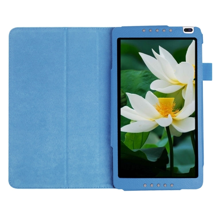 Litchi Texture Solid Color Leather Case with Holder for Huawei MediaPad M1 / S8-301W