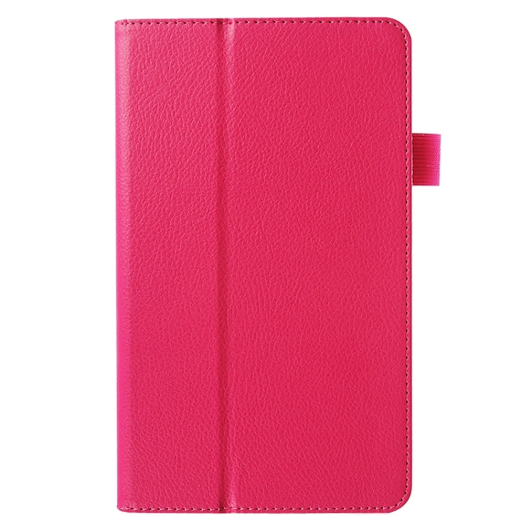 Litchi Texture Solid Color Leather Case with Holder for Huawei MediaPad M1 / S8-301W