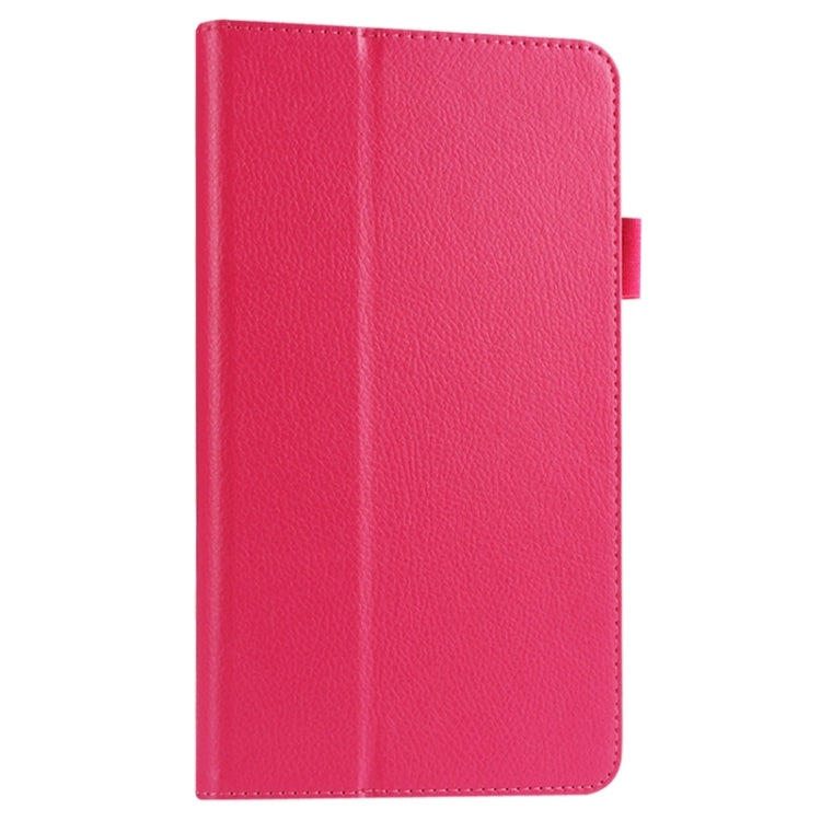 Litchi Texture Solid Color Leather Case with Holder for Huawei MediaPad M1 / S8-301W