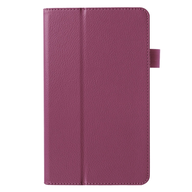 Litchi Texture Solid Color Leather Case with Holder for Huawei MediaPad M1 / S8-301W