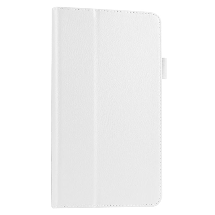 Litchi Texture Solid Color Leather Case with Holder for Huawei MediaPad M1 / S8-301W