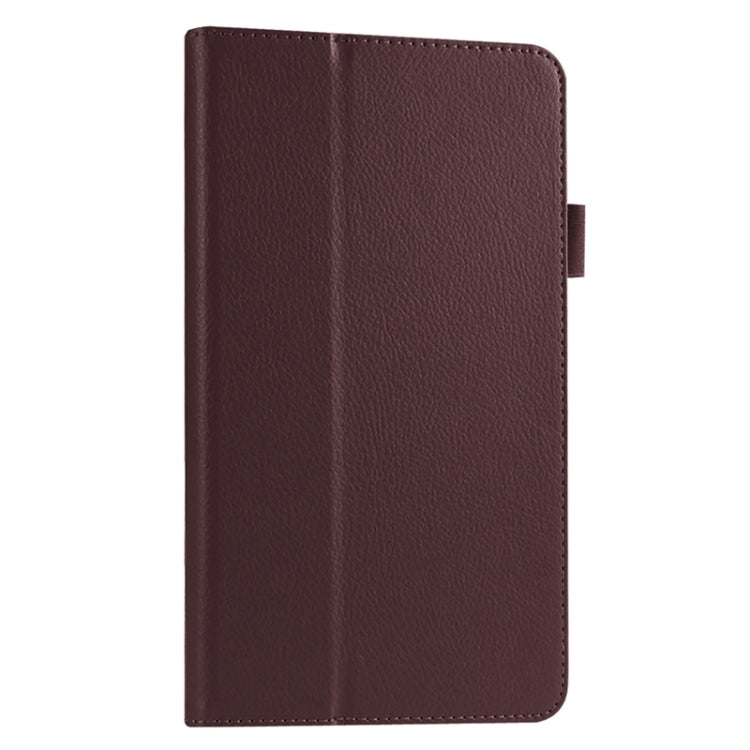 Litchi Texture Solid Color Leather Case with Holder for Huawei MediaPad M1 / S8-301W