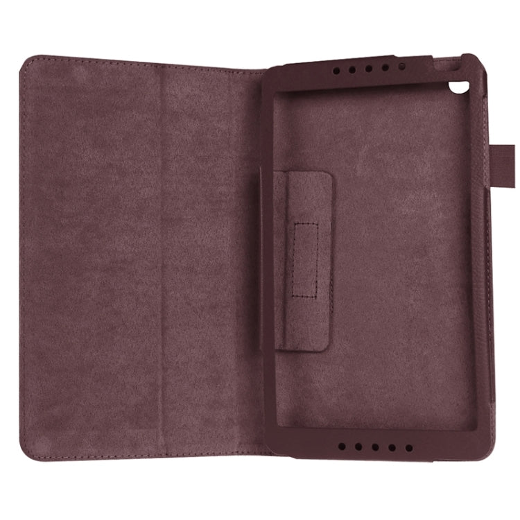 Litchi Texture Solid Color Leather Case with Holder for Huawei MediaPad M1 / S8-301W