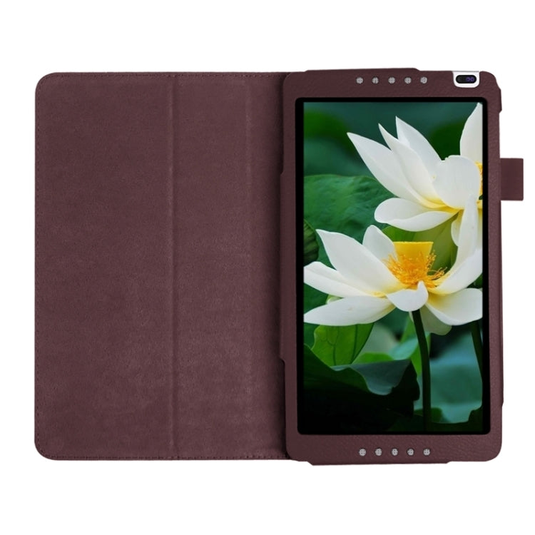 Litchi Texture Solid Color Leather Case with Holder for Huawei MediaPad M1 / S8-301W
