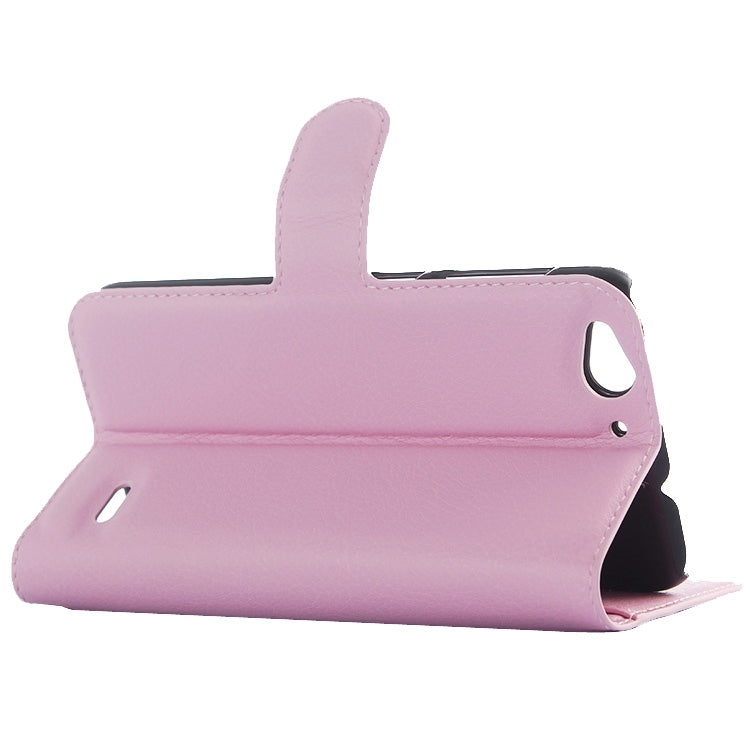 Horizontal Flip Solid color Leather Case with  Card Slots & Holder & Wallet for ZTE Blade S6