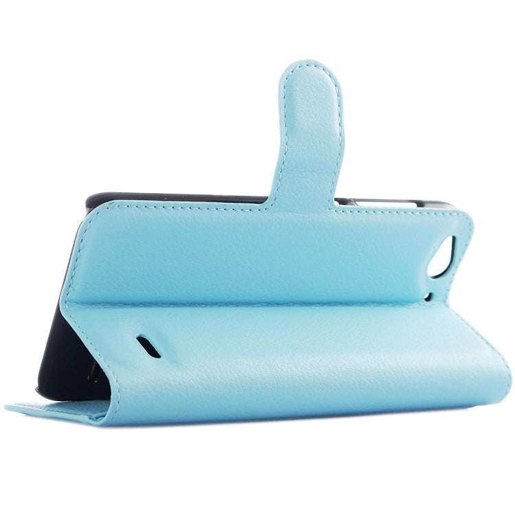 Horizontal Flip Solid color Leather Case with  Card Slots & Holder & Wallet for ZTE Blade S6