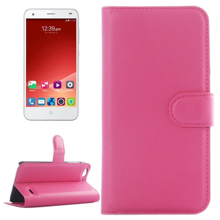 Horizontal Flip Solid color Leather Case with  Card Slots & Holder & Wallet for ZTE Blade S6