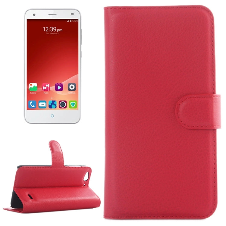 Horizontal Flip Solid color Leather Case with  Card Slots & Holder & Wallet for ZTE Blade S6