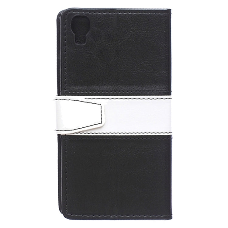 4.7 Inch Crystal Texture Horizontal Flip Colorblock Leather Case with Holder & Card Slot & Wallet for Alcatel TCL IDOL 3