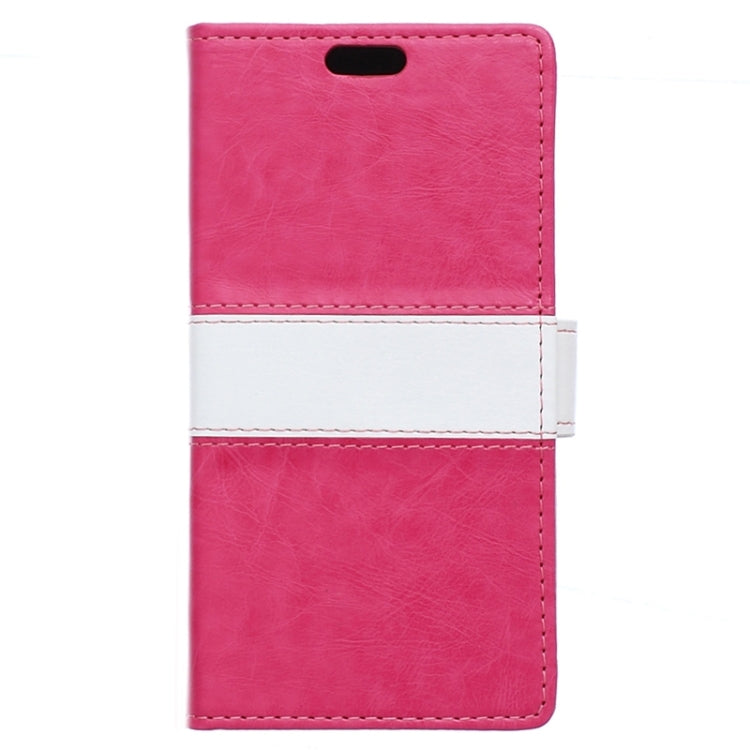4.7 Inch Crystal Texture Horizontal Flip Colorblock Leather Case with Holder & Card Slot & Wallet for Alcatel TCL IDOL 3