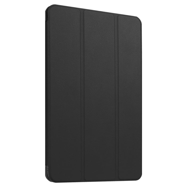 9.6 Inch Karst Texture Horizontal Flip Solid Color Leather Case with Three-Folding Holder for Huawei Honor Play Note 9.6