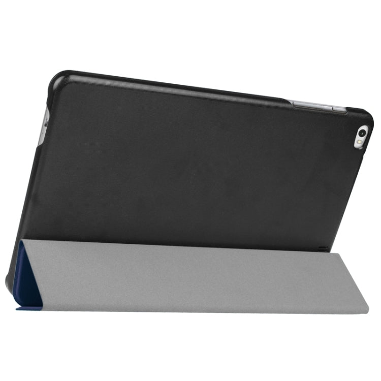 9.6 Inch Karst Texture Horizontal Flip Solid Color Leather Case with Three-Folding Holder for Huawei Honor Play Note 9.6