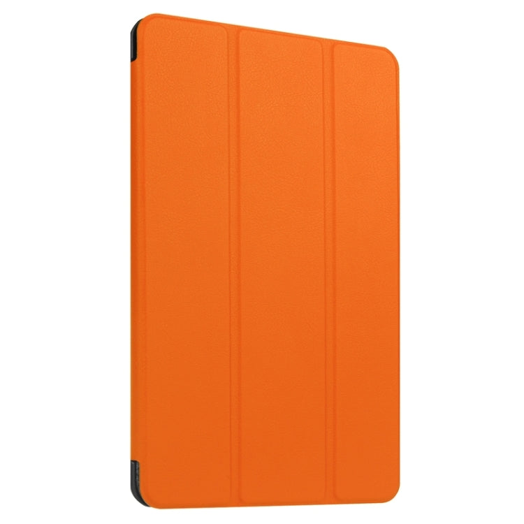 9.6 Inch Karst Texture Horizontal Flip Solid Color Leather Case with Three-Folding Holder for Huawei Honor Play Note 9.6