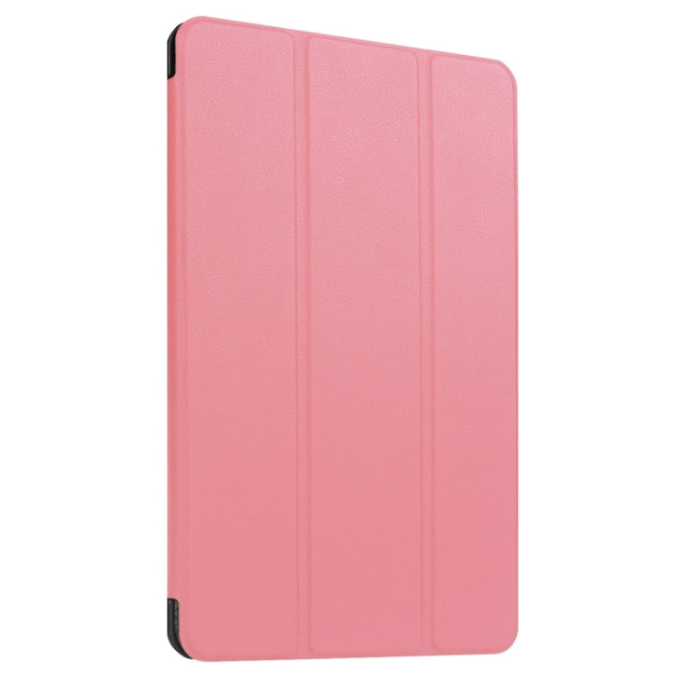9.6 Inch Karst Texture Horizontal Flip Solid Color Leather Case with Three-Folding Holder for Huawei Honor Play Note 9.6