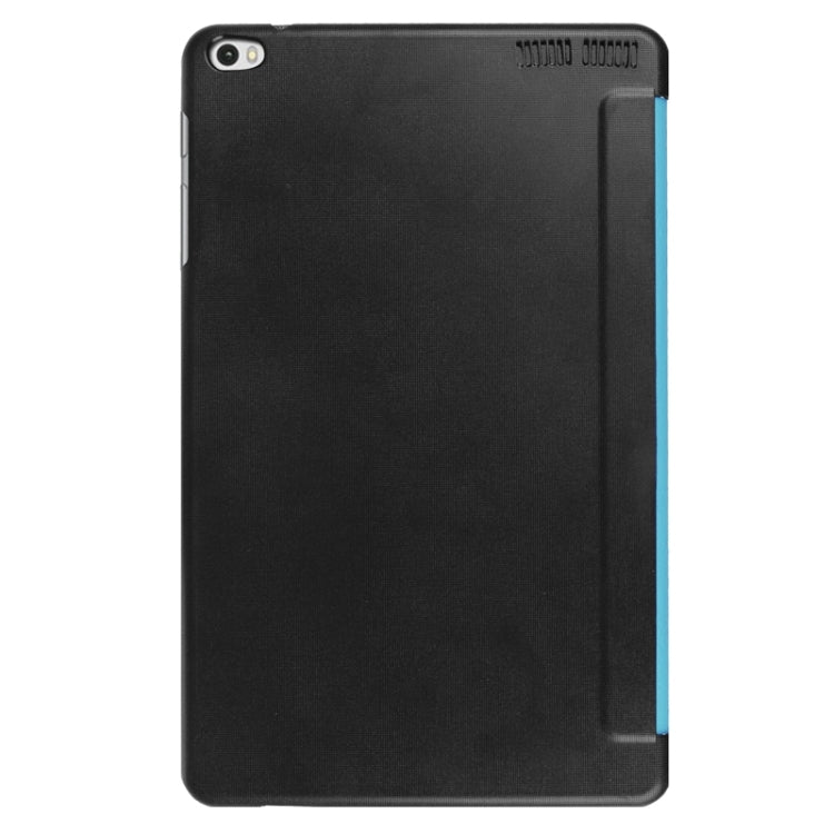 9.6 Inch Karst Texture Horizontal Flip Solid Color Leather Case with Three-Folding Holder for Huawei Honor Play Note 9.6