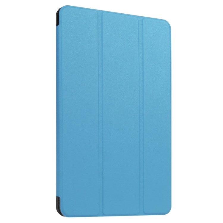 9.6 Inch Karst Texture Horizontal Flip Solid Color Leather Case with Three-Folding Holder for Huawei Honor Play Note 9.6
