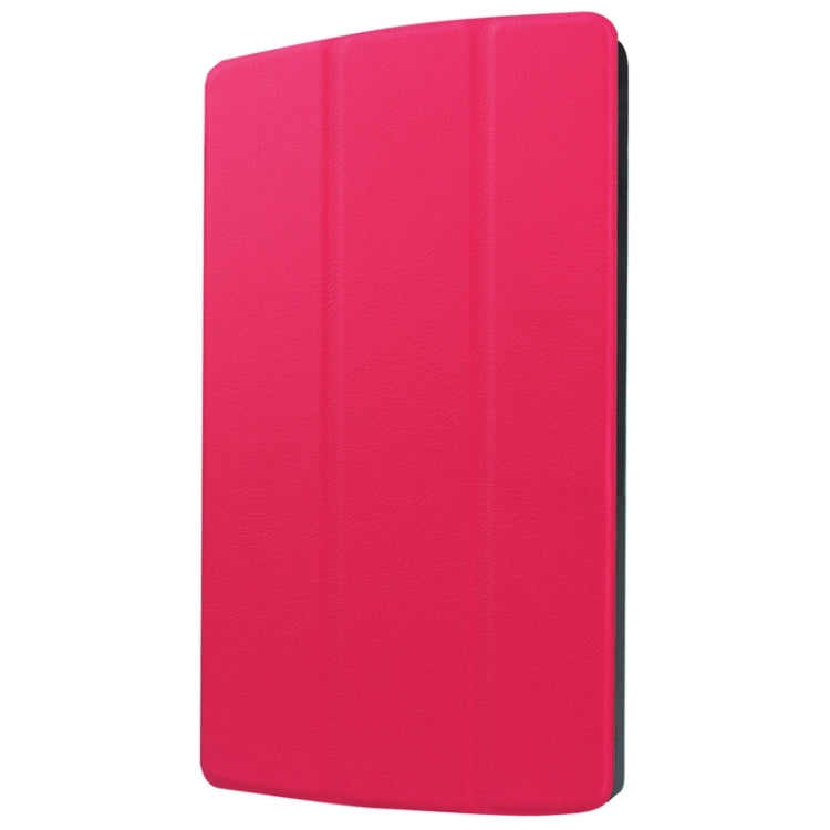 8.3 Inch Karst Texture Horizontal Flip Solid Color Leather Case with Three-Folding Holder for LG G Pad X8.3