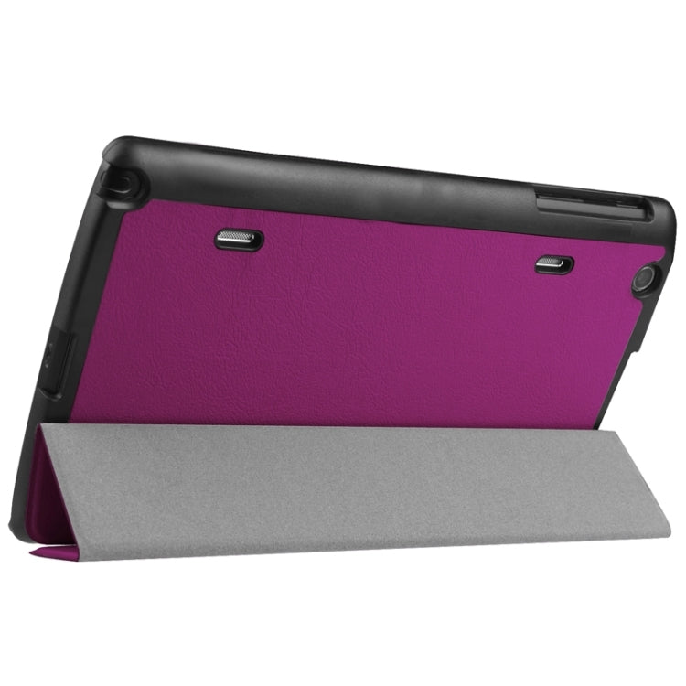 8.3 Inch Karst Texture Horizontal Flip Solid Color Leather Case with Three-Folding Holder for LG G Pad X8.3