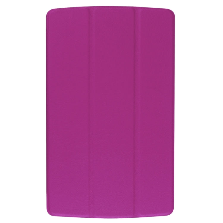 8.3 Inch Karst Texture Horizontal Flip Solid Color Leather Case with Three-Folding Holder for LG G Pad X8.3