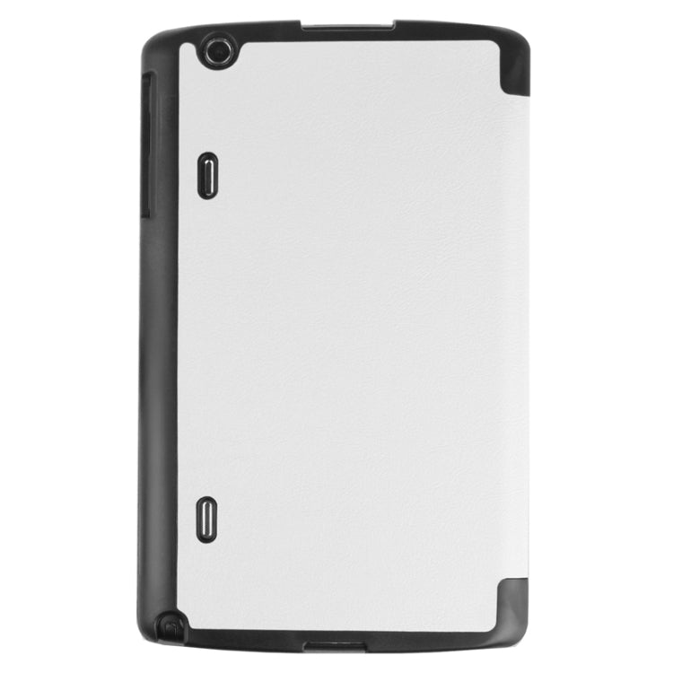 8.3 Inch Karst Texture Horizontal Flip Solid Color Leather Case with Three-Folding Holder for LG G Pad X8.3