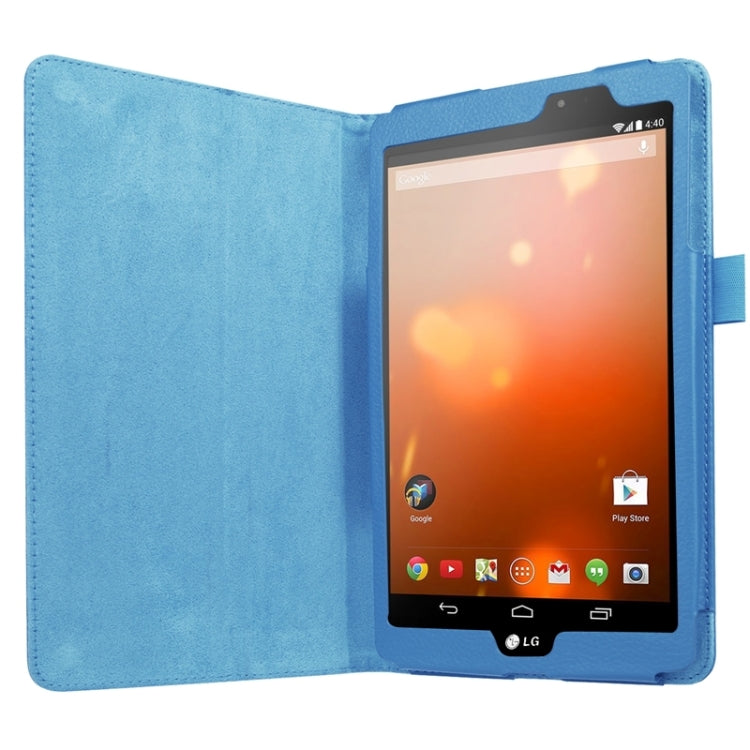 8.3 Inch Litchi Texture Horizontal Flip Solid Color Leather Case with Holder for LG G Pad X8.3