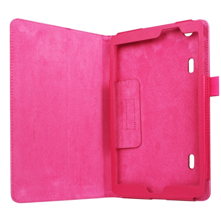 8.3 Inch Litchi Texture Horizontal Flip Solid Color Leather Case with Holder for LG G Pad X8.3