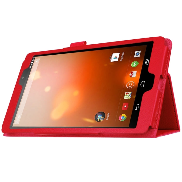 8.3 Inch Litchi Texture Horizontal Flip Solid Color Leather Case with Holder for LG G Pad X8.3