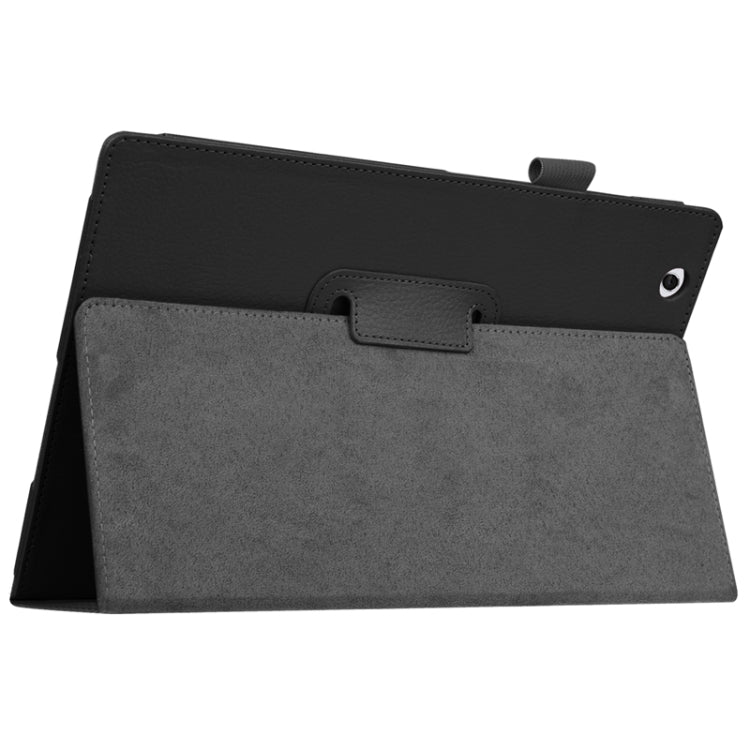 Litchi Texture Horizontal Flip Solid Color Leather Case with Holder for Sony Xperia Z4