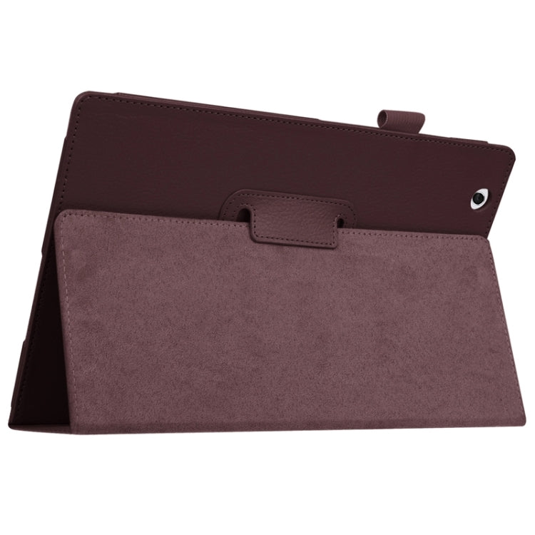 Litchi Texture Horizontal Flip Solid Color Leather Case with Holder for Sony Xperia Z4