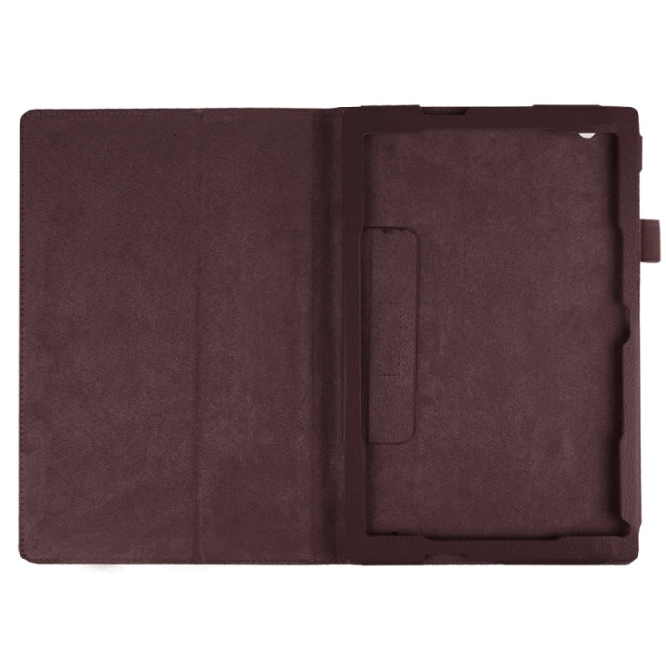 Litchi Texture Horizontal Flip Solid Color Leather Case with Holder for Sony Xperia Z4