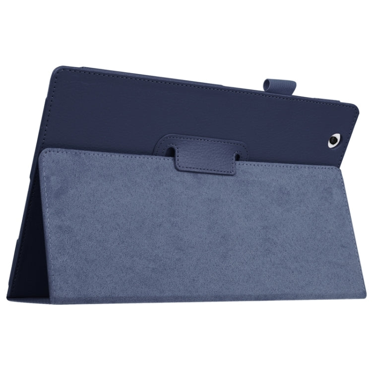 Litchi Texture Horizontal Flip Solid Color Leather Case with Holder for Sony Xperia Z4