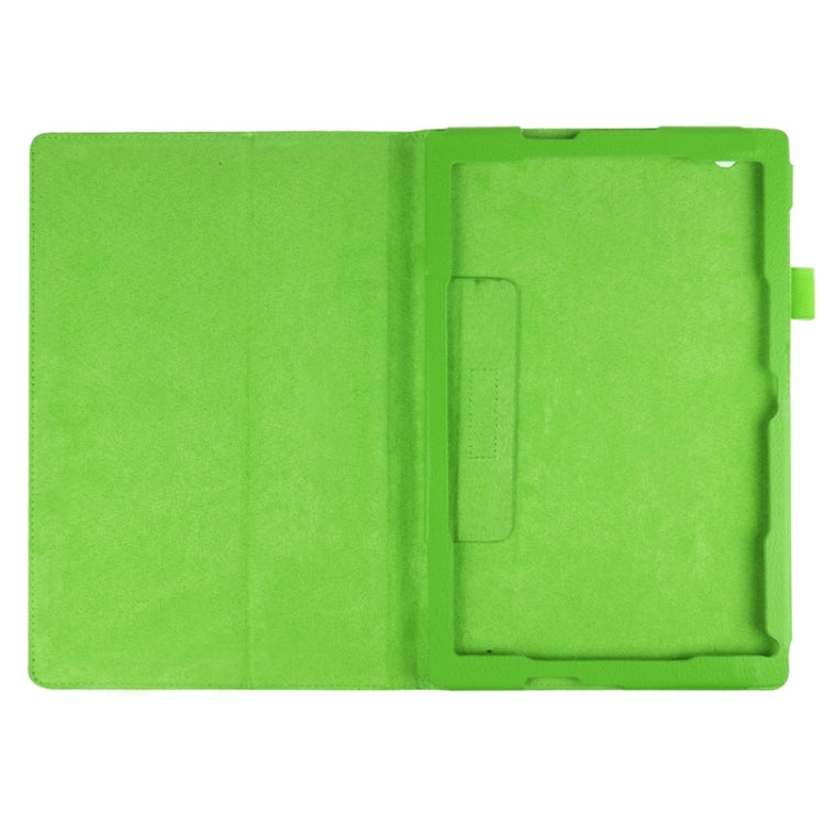 Litchi Texture Horizontal Flip Solid Color Leather Case with Holder for Sony Xperia Z4