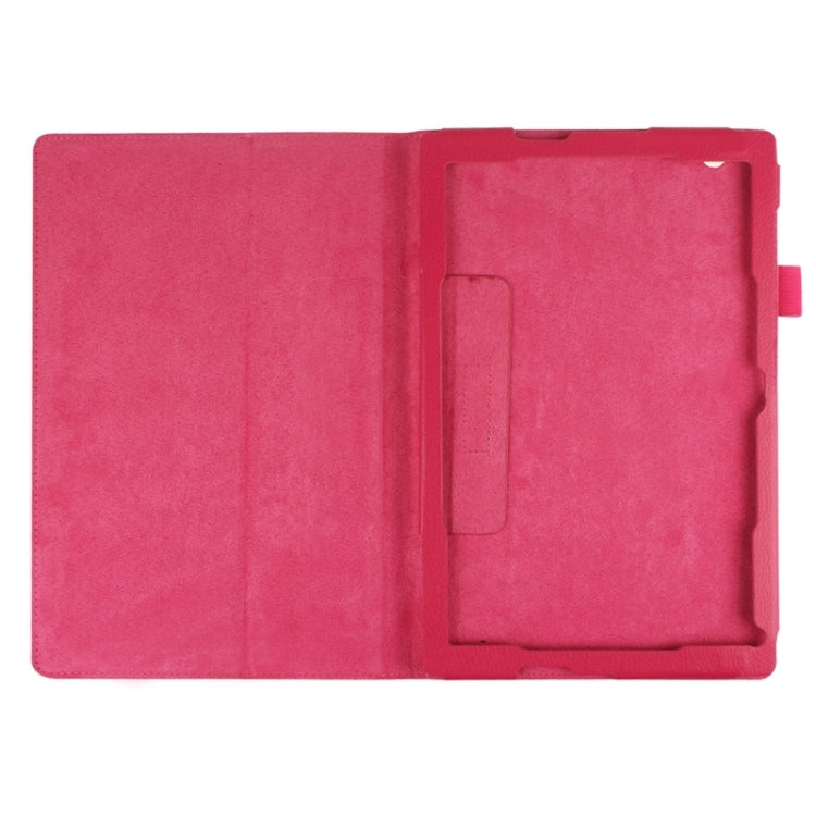 Litchi Texture Horizontal Flip Solid Color Leather Case with Holder for Sony Xperia Z4