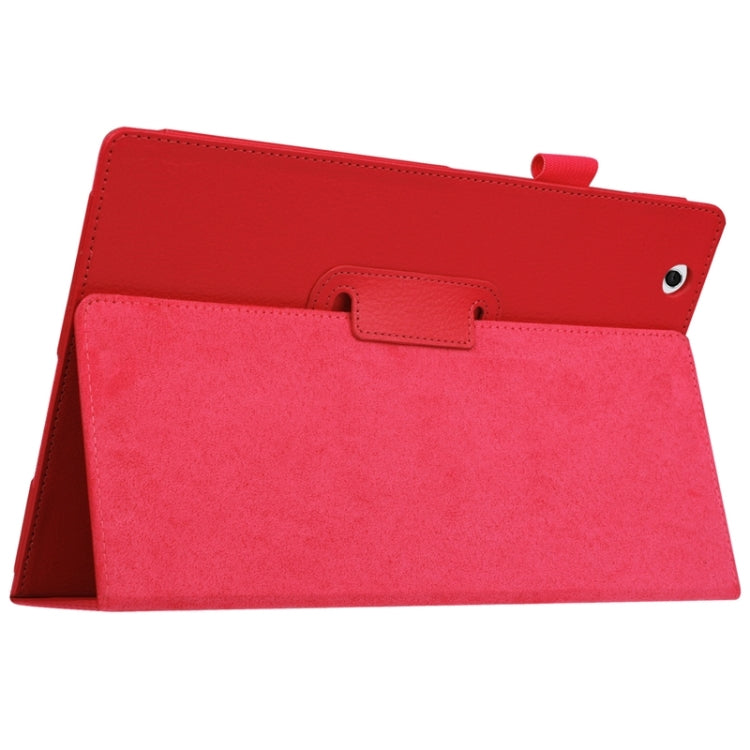 Litchi Texture Horizontal Flip Solid Color Leather Case with Holder for Sony Xperia Z4