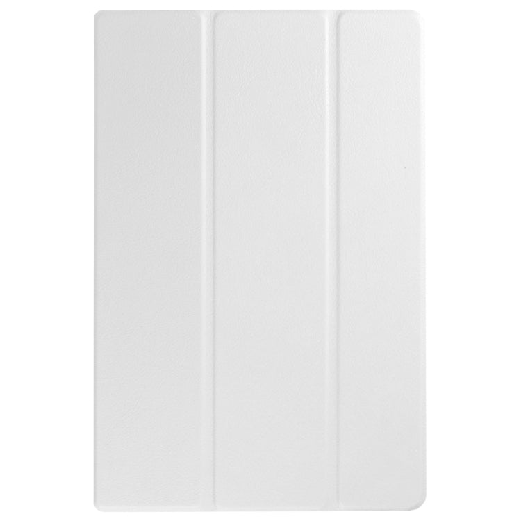 Karst Texture Horizontal Flip Solid Color Leather Case with Three-Folding Holder for Sony Xperia Z4