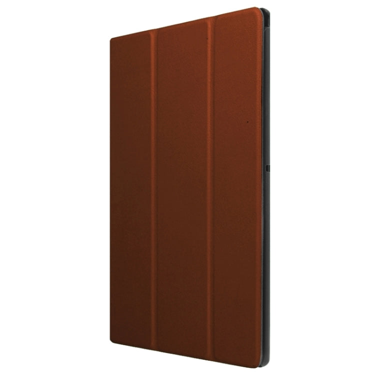 Karst Texture Horizontal Flip Solid Color Leather Case with Three-Folding Holder for Sony Xperia Z4