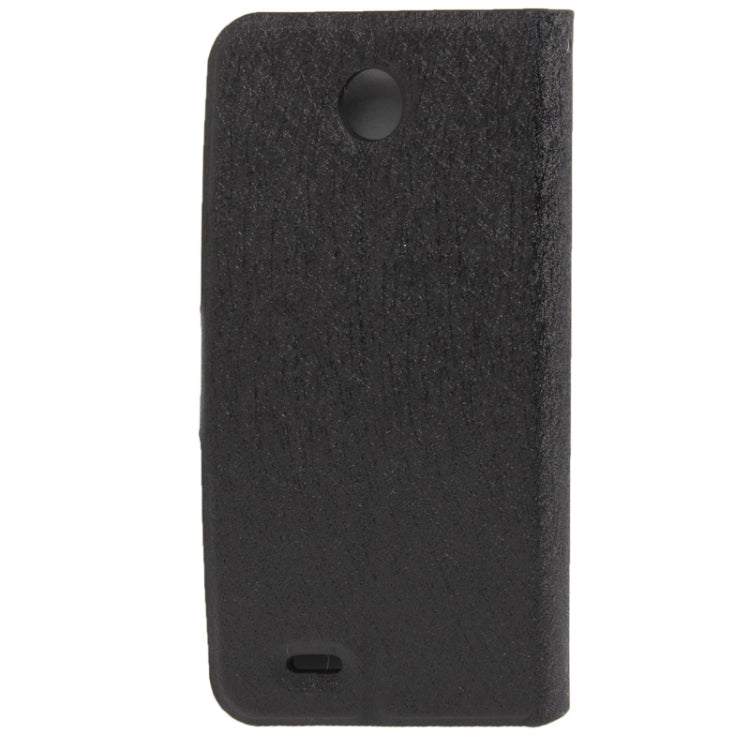 Silver Hairline Texture Leather Case with Credit Card Slots & Holder for Lenovo A630