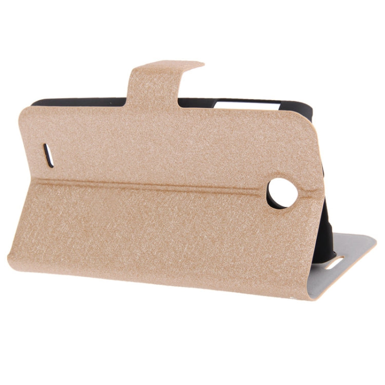 Silver Hairline Texture Leather Case with Credit Card Slots & Holder for Lenovo A630