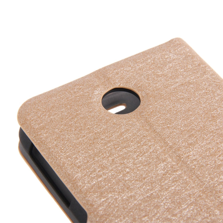 Silver Hairline Texture Leather Case with Credit Card Slots & Holder for Lenovo A630