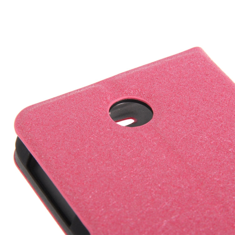 Silver Hairline Texture Leather Case with Credit Card Slots & Holder for Lenovo A630