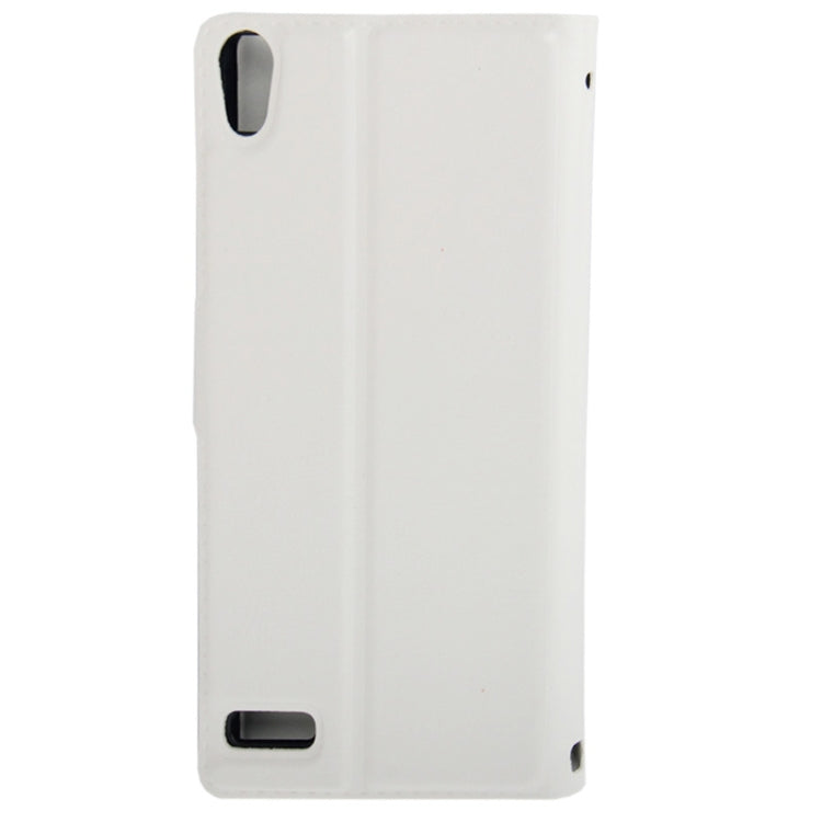 Crazy Horse Texture Leather Case with Credit Card Slots & Holder for Huawei Ascend P6