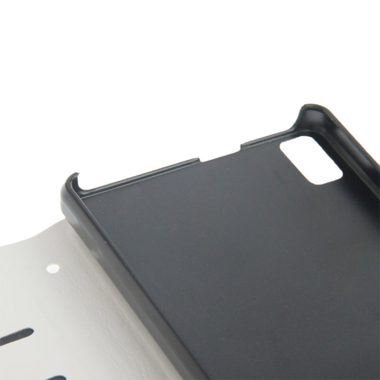 Crazy Horse Texture Leather Case with Credit Card Slots & Holder for Huawei Ascend P6